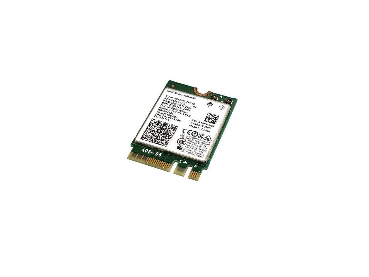 Used Like New 3168NGW Intel Dual Band WIRELESS AC 3168 Bluetooth 4 2