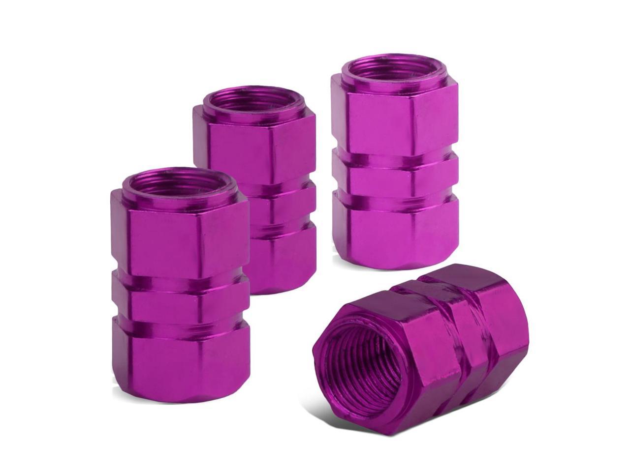 purple tire caps