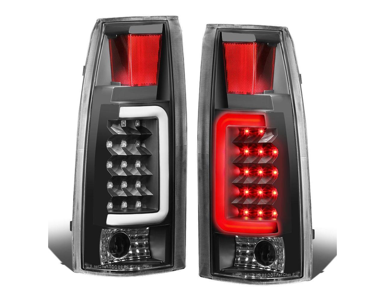 Driver and Passenger Side DNA Motoring TL-C10-LED-3D-BK-CL Tail Brake Lights 