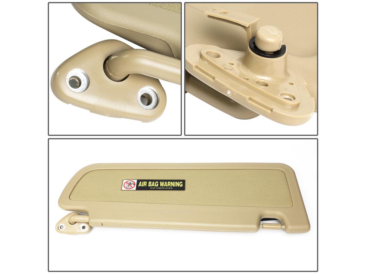 Beige OE Style Interior Left Driver Sun Visor Sunshade Replacement for Honda Civic 06-11