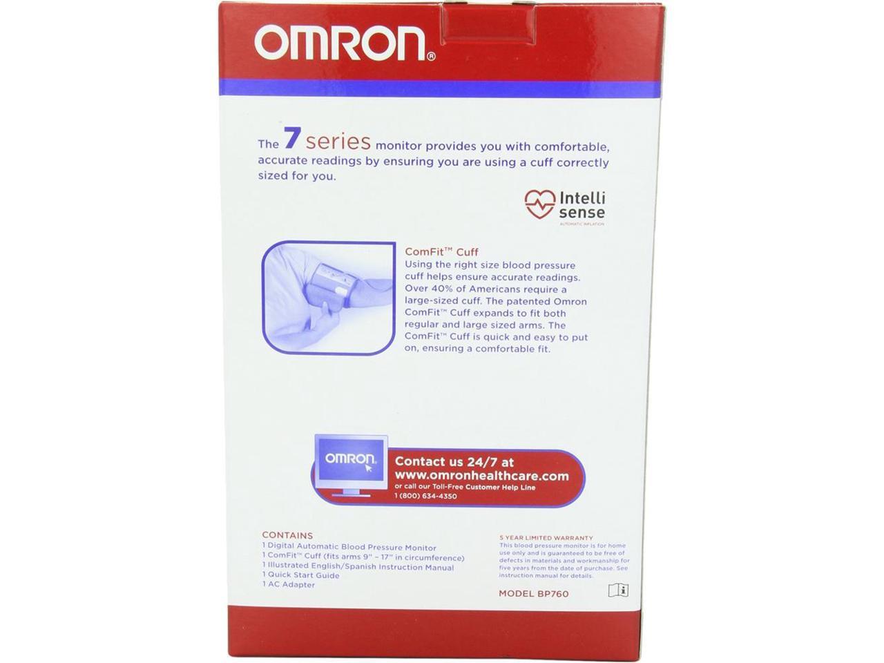 Omron BP760 7 Series Upper Arm Blood Pressure Monitor
