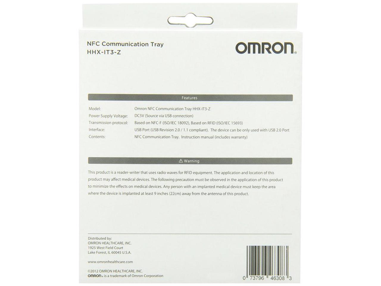 Omron Hhx It3 Z Nfc Communication Tray Compatible With Hja 312 Newegg Com