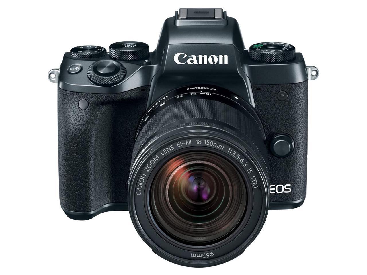 Canon Eos M5 Mirrorless Digital Camera With Ef M 18 150mm F 3 5 6 3 Is Stm Lens Newegg Com