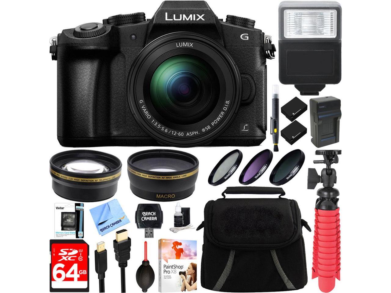 Panasonic LUMIX G85 4K Mirrorless Camera with 1260mm Lens + 64GB