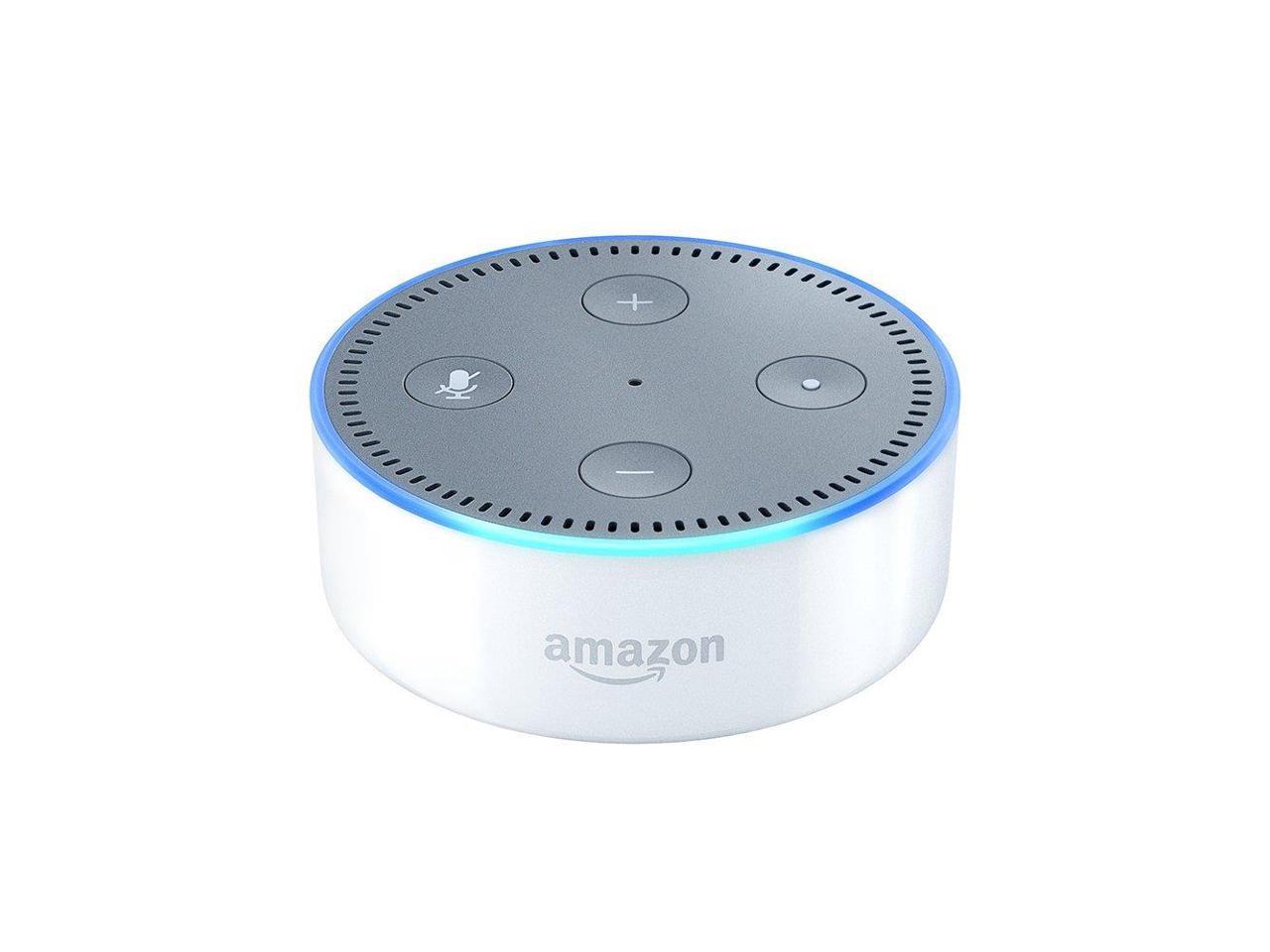 white alexa echo dot