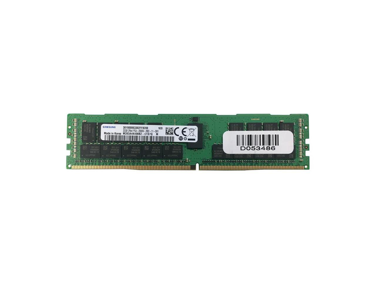 Samsung 32GB 288-Pin DDR4 2666 (PC4 21300) RDIMM 1.2V Server Memory ...