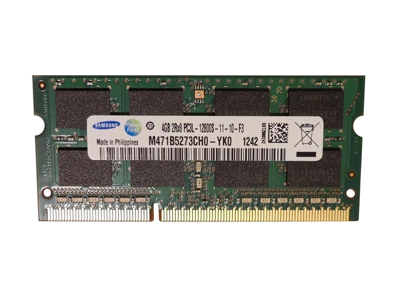 M471B5273DH0-YK0 Samsung 4GB Laptop Ram Memory DDR3 2Rx8 PC3L-12800S ...