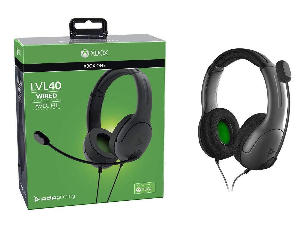 xbox one lvl40 black wired stereo gaming headset