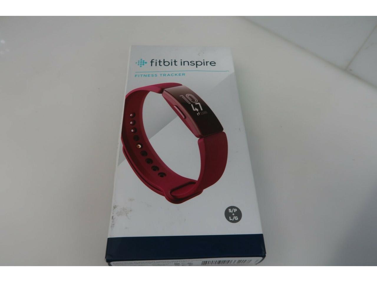 Fitbit Inspire FB412BYBY Fitness Tracker Wristband Sangria for sale online 