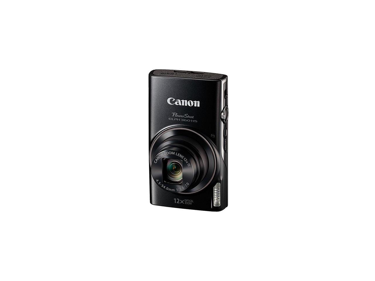 Canon PowerShot ELPH 360 HS 1081C001 CMOS Digital Camera Black