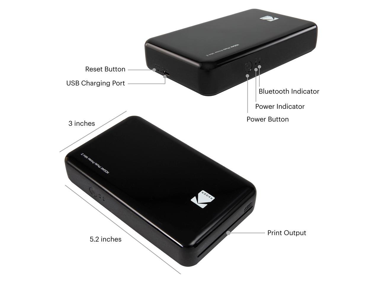 kodak mini 2 hd wireless portable photo printer