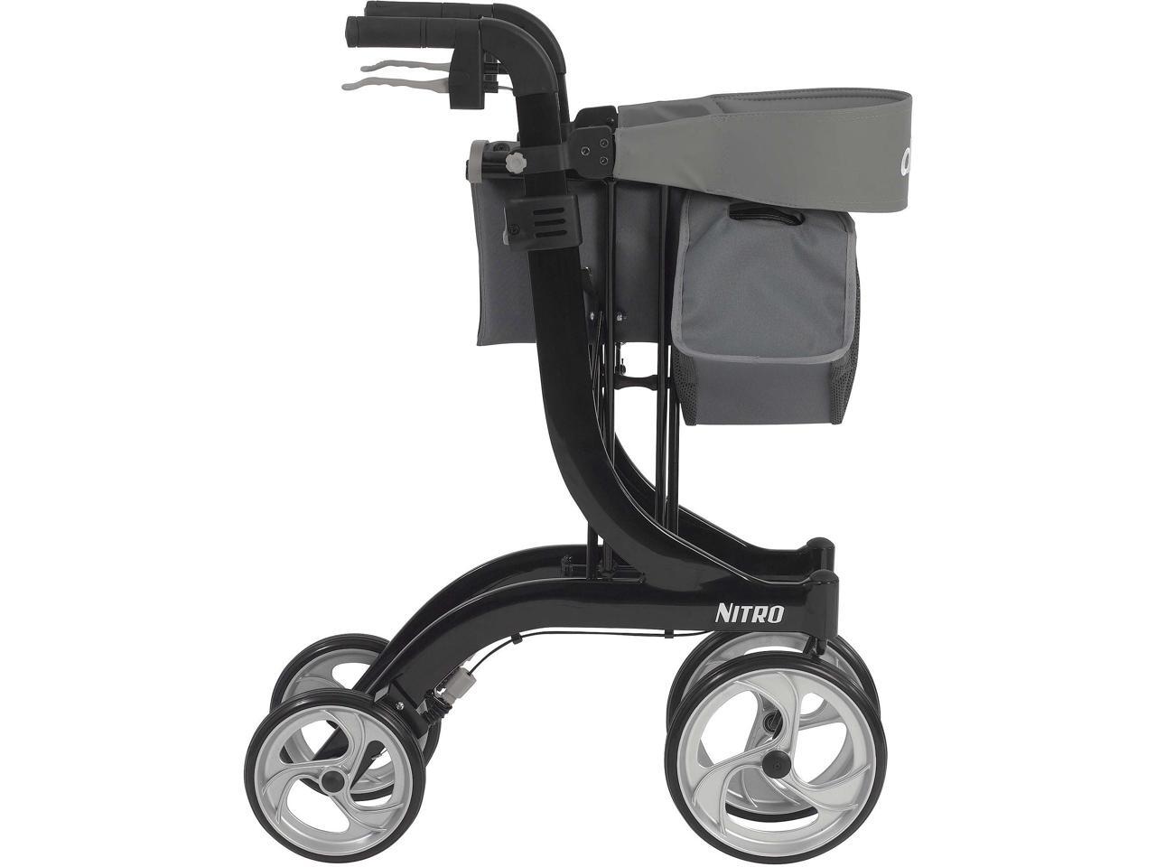 Drive Medical RTL10266BK Nitro Euro Style Black Rollator Walker