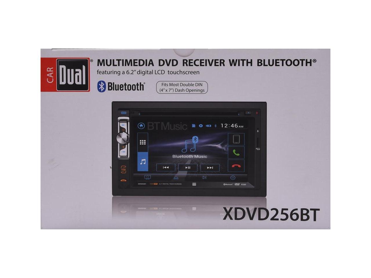 Dual XDVD256BT 2Din 6.2" Car CD/DVD Receiver With Bluetooth