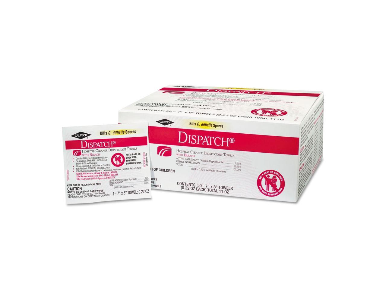 Clorox CLO 69150 Dispatch Hospital Cleaner Disinfectant Towels with