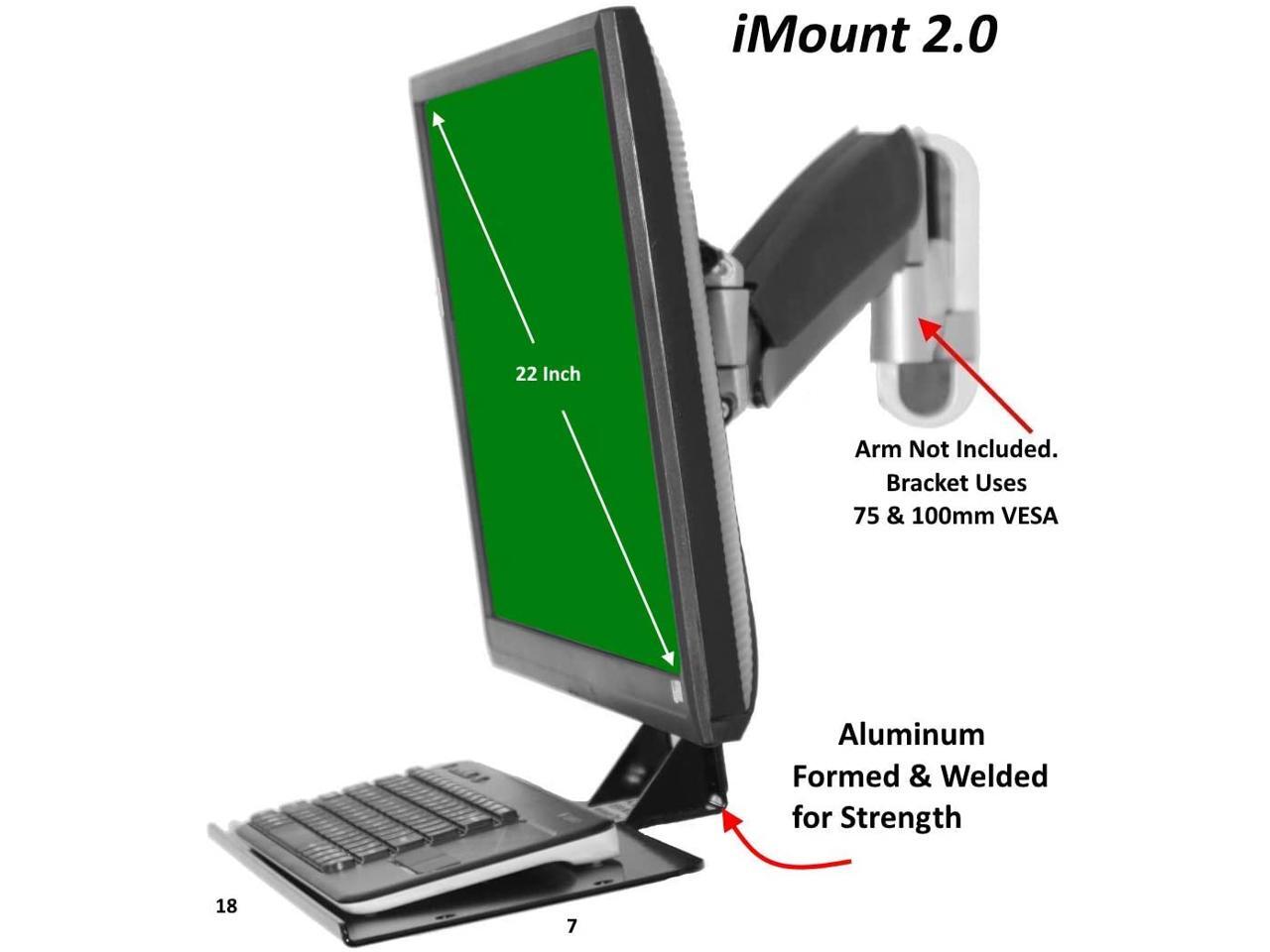 SDS iMount 2.0 Premium Aluminum Keyboard Mounting Bracket Uses 100 or