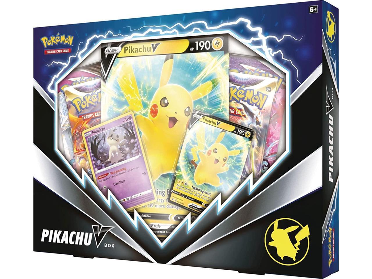 Pokemon TCG Pikachu V Box Trading Card Game Booster Packs - Newegg.com