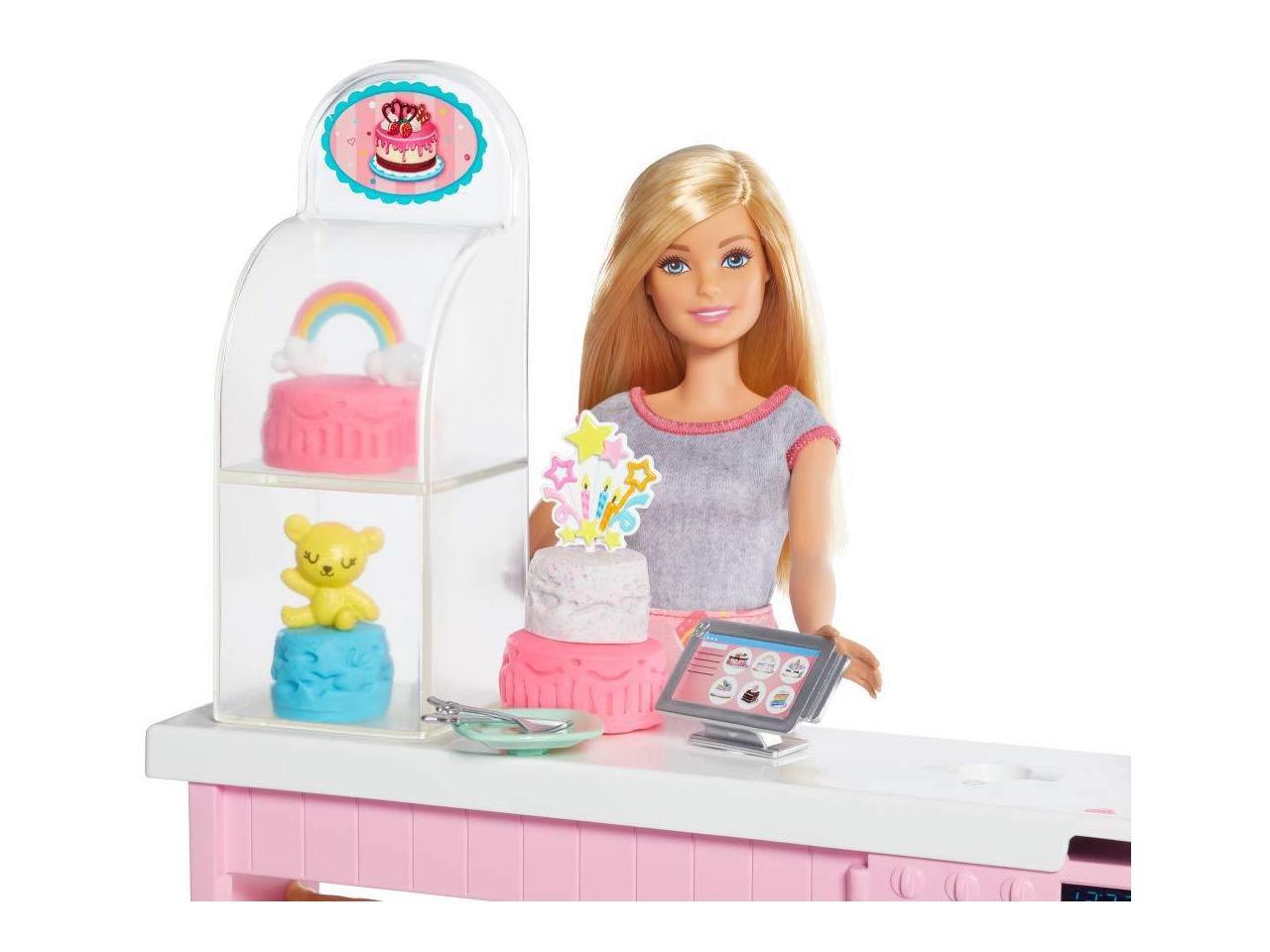 barbie cake decorating play set