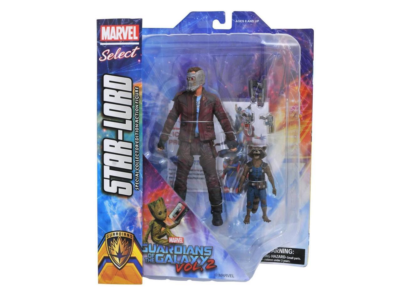 Marvel Diamond Select Legends 7" Star Lord Figure Guardians of Galaxy 2 MCU GOTG for sale online 