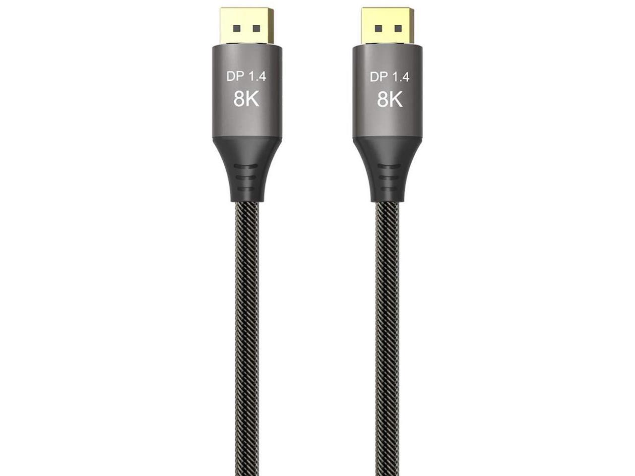 axGear DisplayPort 8K Cable 60hz Ver 1.4 Ultra-HD UHD 4K 144hz DP to DP ...