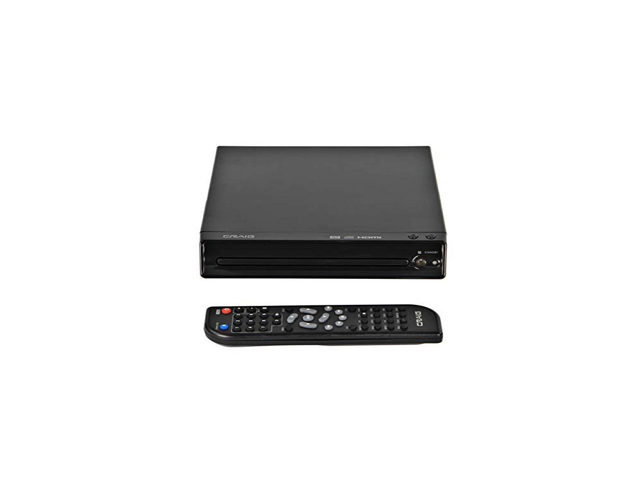 CRAIG CVD401A Compact HDMI DVD Player with Remote in Black
