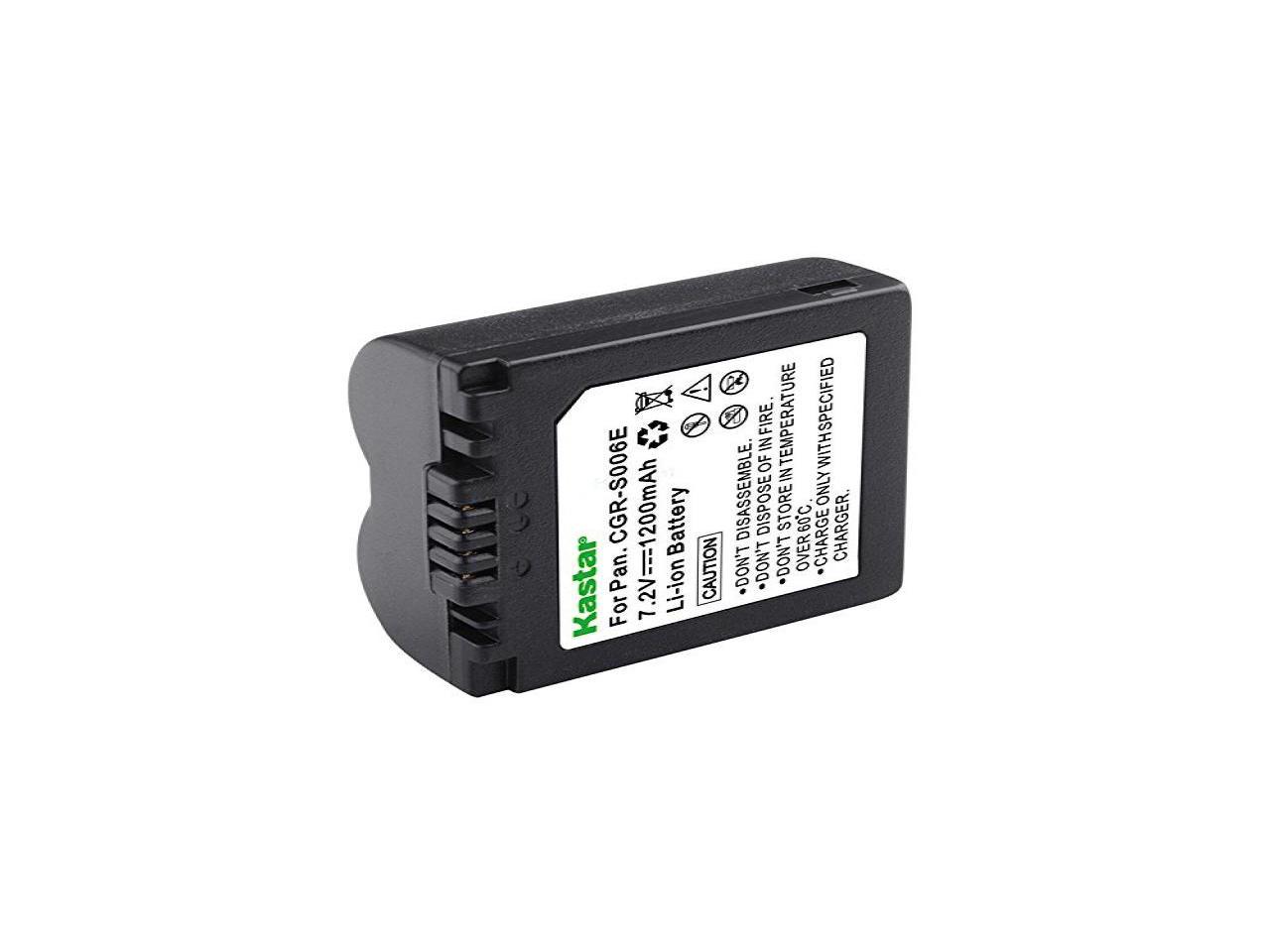 Replacement for Panasonic CGA-S006 Battery 1000mAh 7.4V Lithium-Ion Compatible with Panasonic CGR-S006 Digital Camera Battery