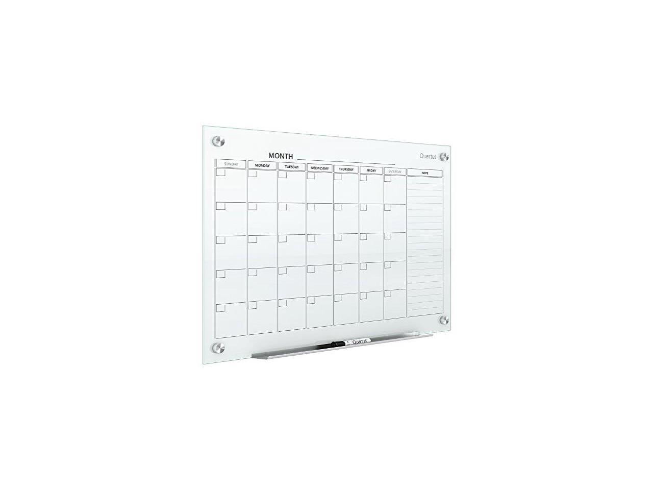 Quartet GC3624F Infinity Glass Calendar Boards, 2' x 1.5