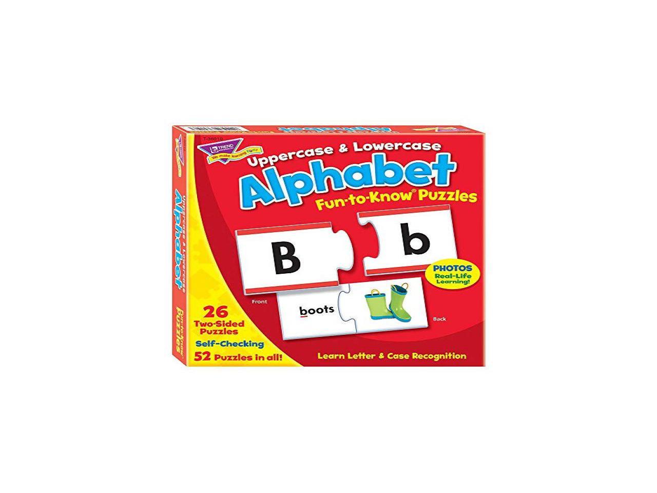 Trend Fun Know Uppercase and Lowercase Alphabet Puzzles - Newegg.ca