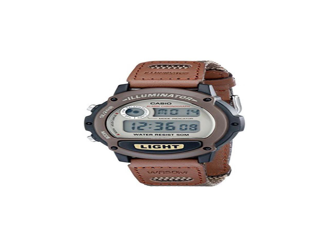 casio green digital watch