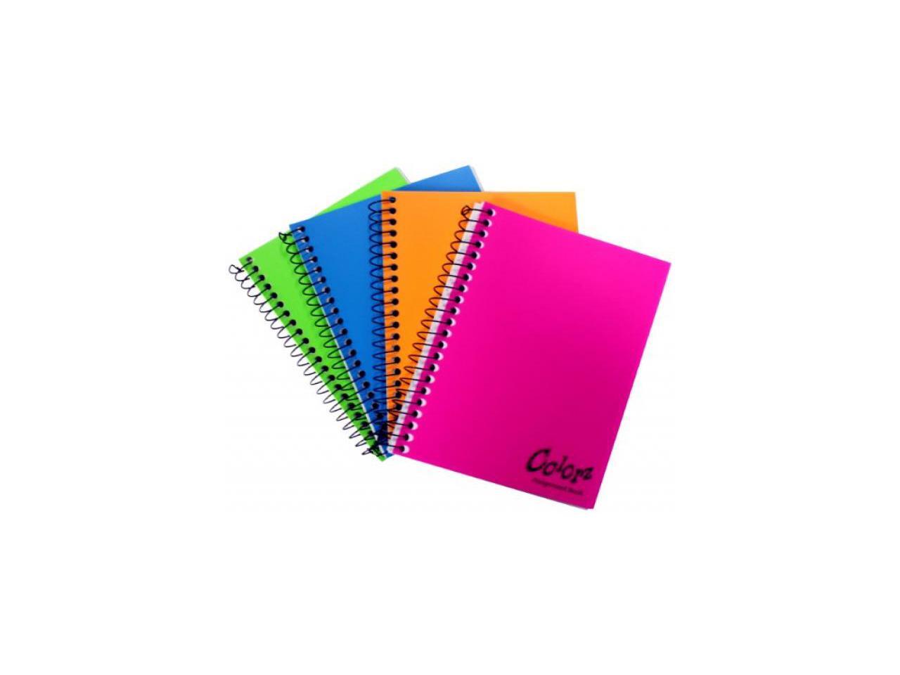 1 Book per Order Color May Vary 7 x 5 inches 77388-12 Norcom COLORZ Assignment Book 4 Assorted Colors