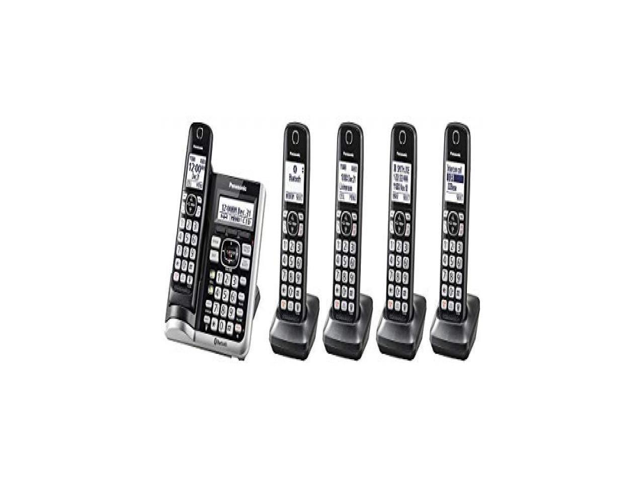Panasonic KX-TG3645B Expandable Cordless Phone System with Answering Machine 