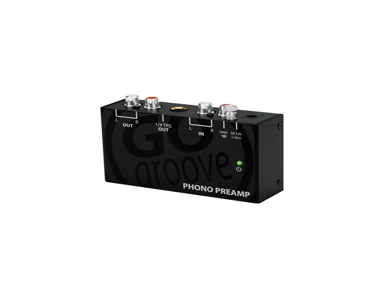 AudioAMP Turntable Phono Preamp with 12 Volt AC Adapter Works with