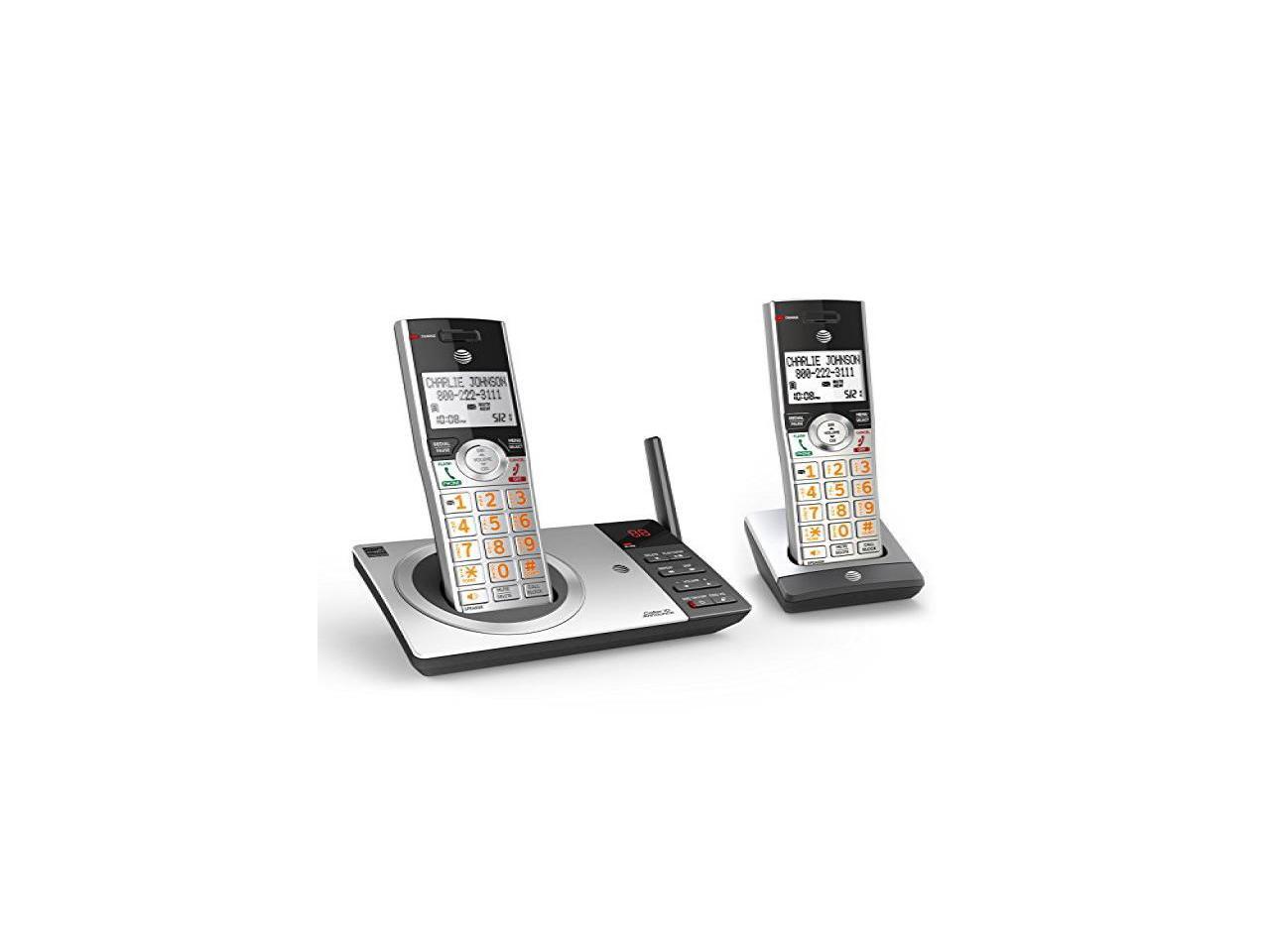 at&t cl82207 dect 6.0 expandable cordless phone with answering system
