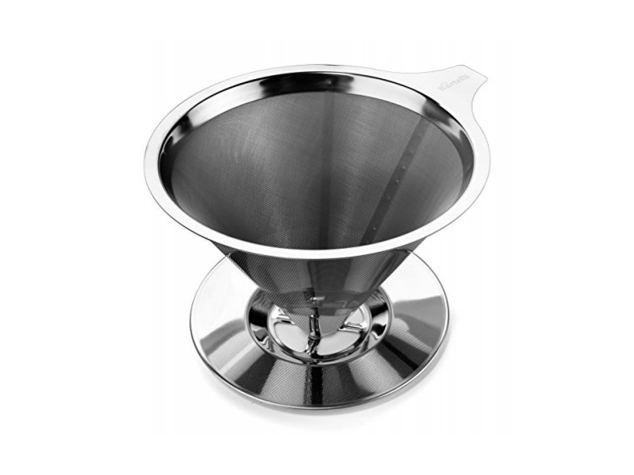 pour over coffee stainless steel filter