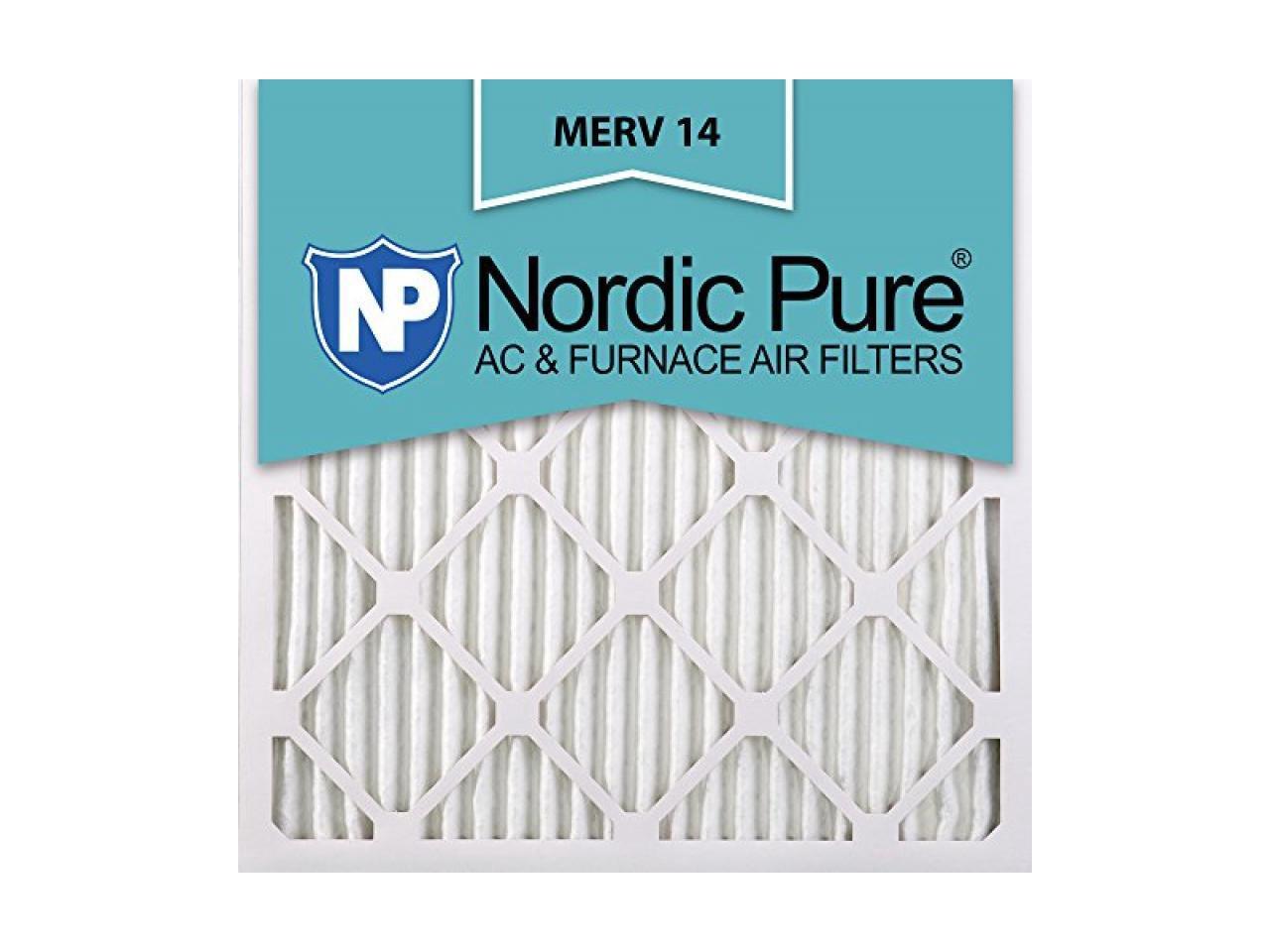 Nordic Pure 20x20x1 Merv 14 Pleated Ac Furnace Air Filters 20x20x1m14