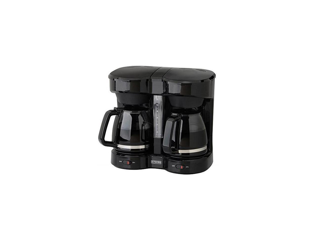 kitchen selectives cm302bl drip coffee maker, 12cup, black