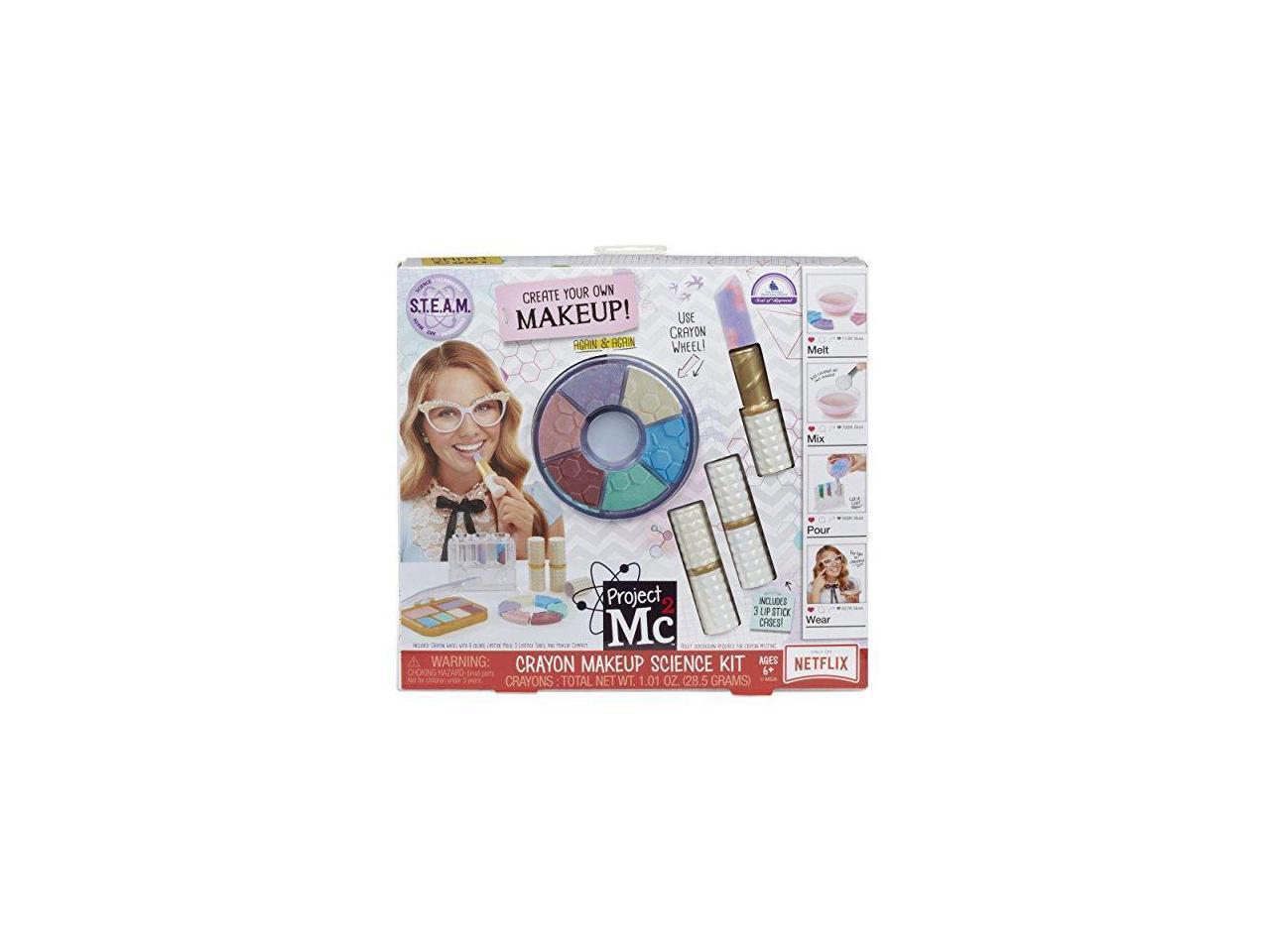 project mc2 crayon makeup science kit toy
