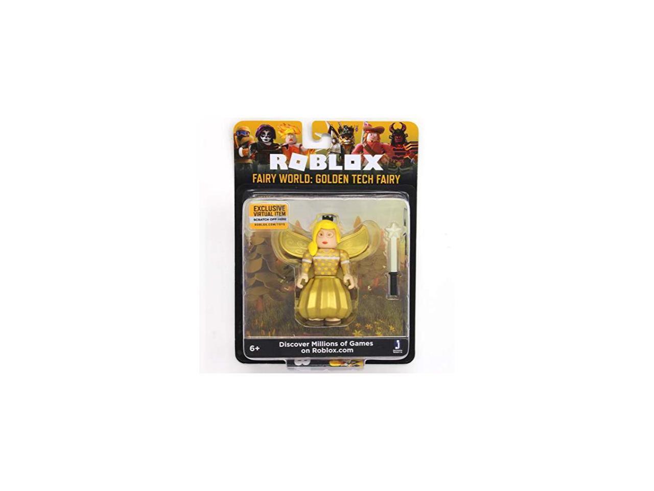 Roblox Fairy World Golden Tech Fairy 2 75 Inch Figure With Exclusive Virtual Item Code Newegg Com - golden roblox card