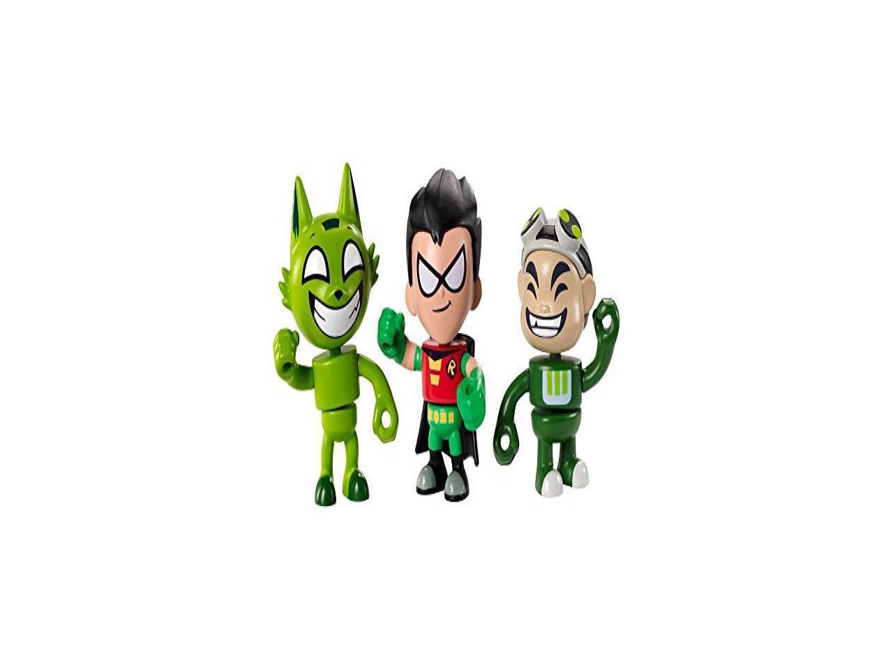 Kitten Beastboy & Robin 3-Pack Mini Figures Teen Titans Go Figures Toys Gizmo 