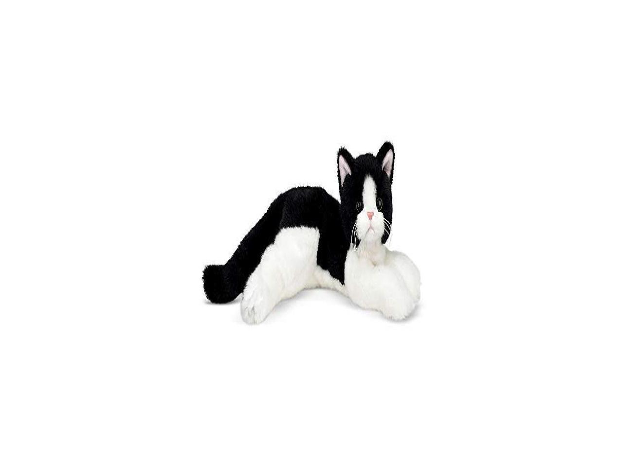 bearington domino plush stuffed animal black and white tuxedo cat