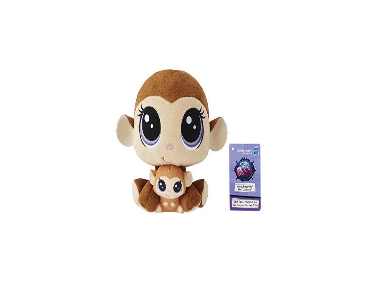 Littlest Pet Shop Mona Junglevine & Merry Monkey Plush Pairs Stuffed Animal for sale online