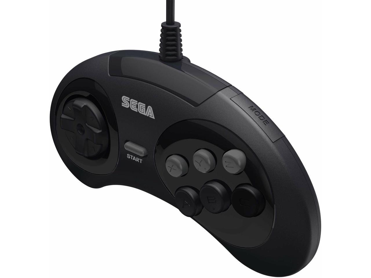 Retro Bit Official Sega Genesis Controller 6 Button Arcade Pad Clear