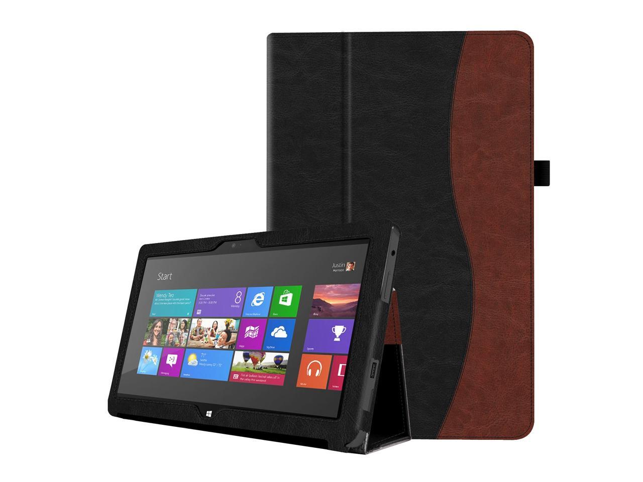 Fintie Microsoft Surface Rt Surface 2 10 6 Inch Tablet Folio Case Slim Fit Pu Leather Stand Cover Dual Color Newegg Com