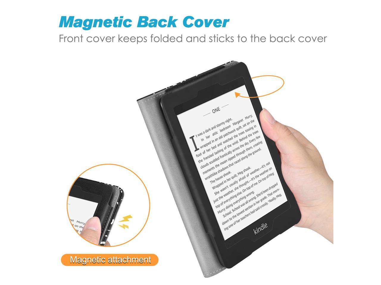Daisy MOSISO Case Compatible with 2018 All-New Kindle Paperwhite 10th Generation Premium PU Leather Folio Slim-Fit Smart Tablet E-Reader Shell Protective Cover with Auto-Wake//Sleep Function