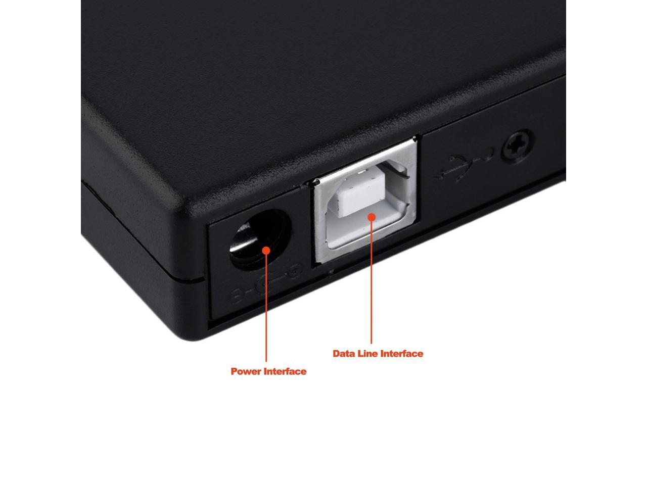 JIY Portable Size USB 2.0 CD IDE to USB External Case Slim for Laptop Notebook