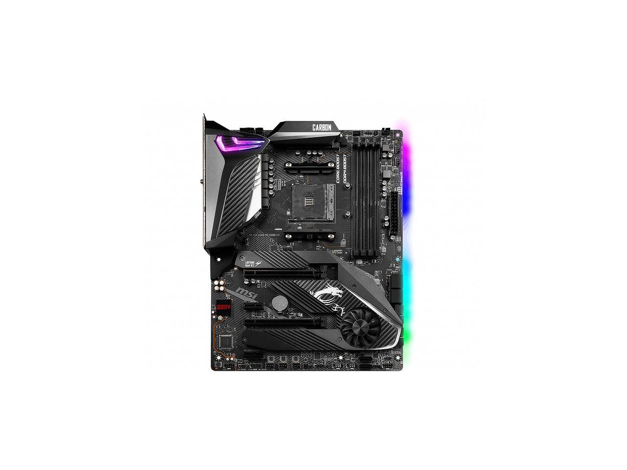 MSI MPG X570 GAMING PRO CARBON WIFI Motherboard (AMD AM4, DDR4, PCIe 4.0,  SATA 6Gb/s, M.2, USB 3.2 Gen 2, AX Wi-Fi 6, HDMI, ATX)