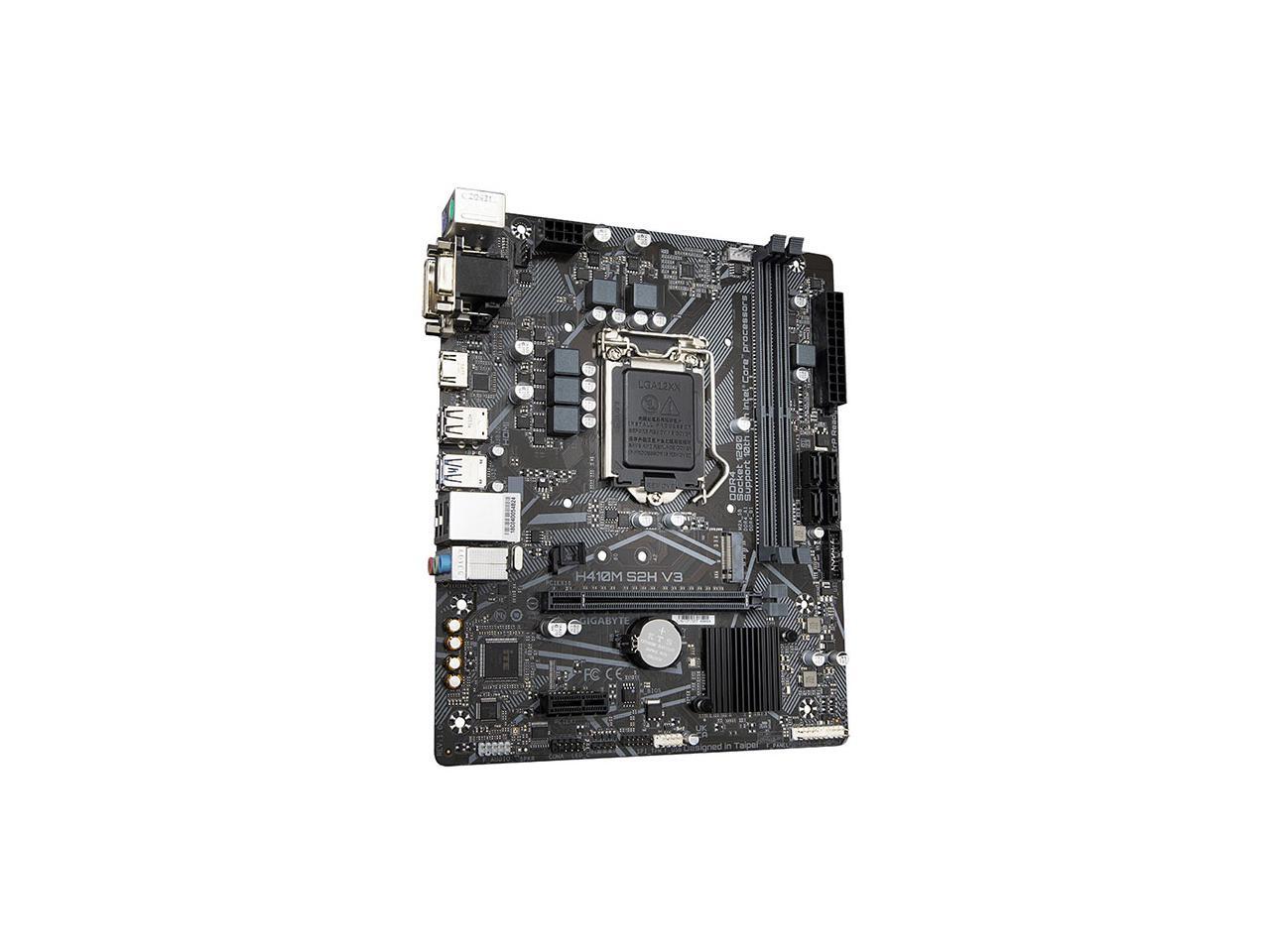 Gigabyte H410M S2H V3 LGA 1200 Intel H510 DDR4 Micro ATX Motherboard ...
