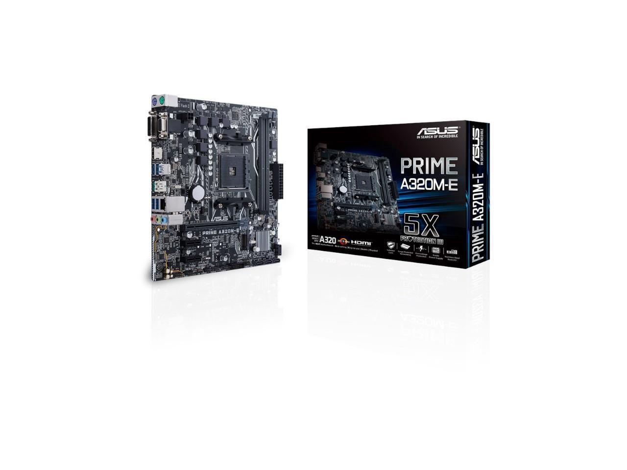 ASUS PRIME A320M-E - Motherboard - micro ATX - Socket AM4 - AMD 