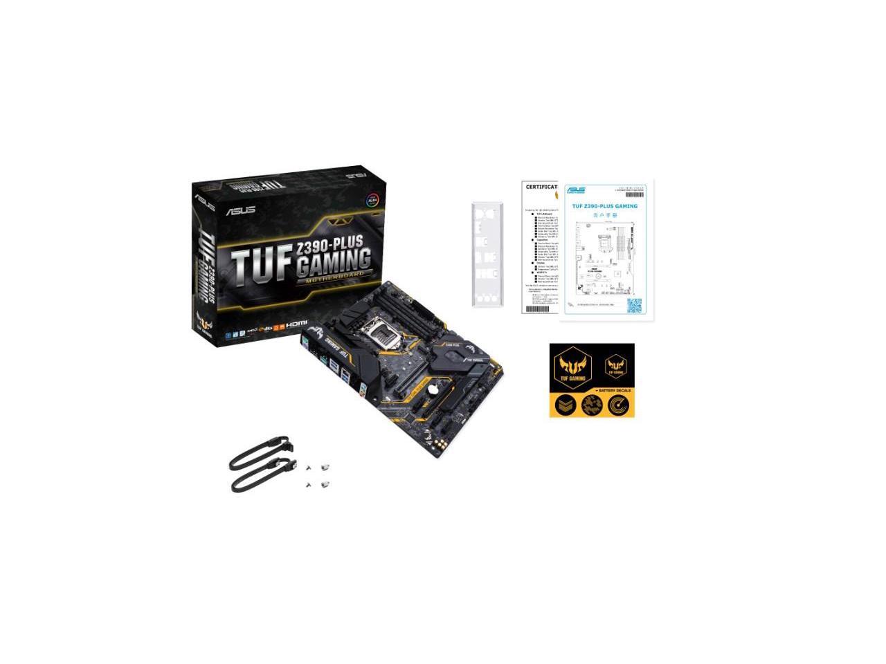 ASUS TUF Z390-PLUS GAMING LGA 1151 (300 Series) ATX Intel Motherboard ...
