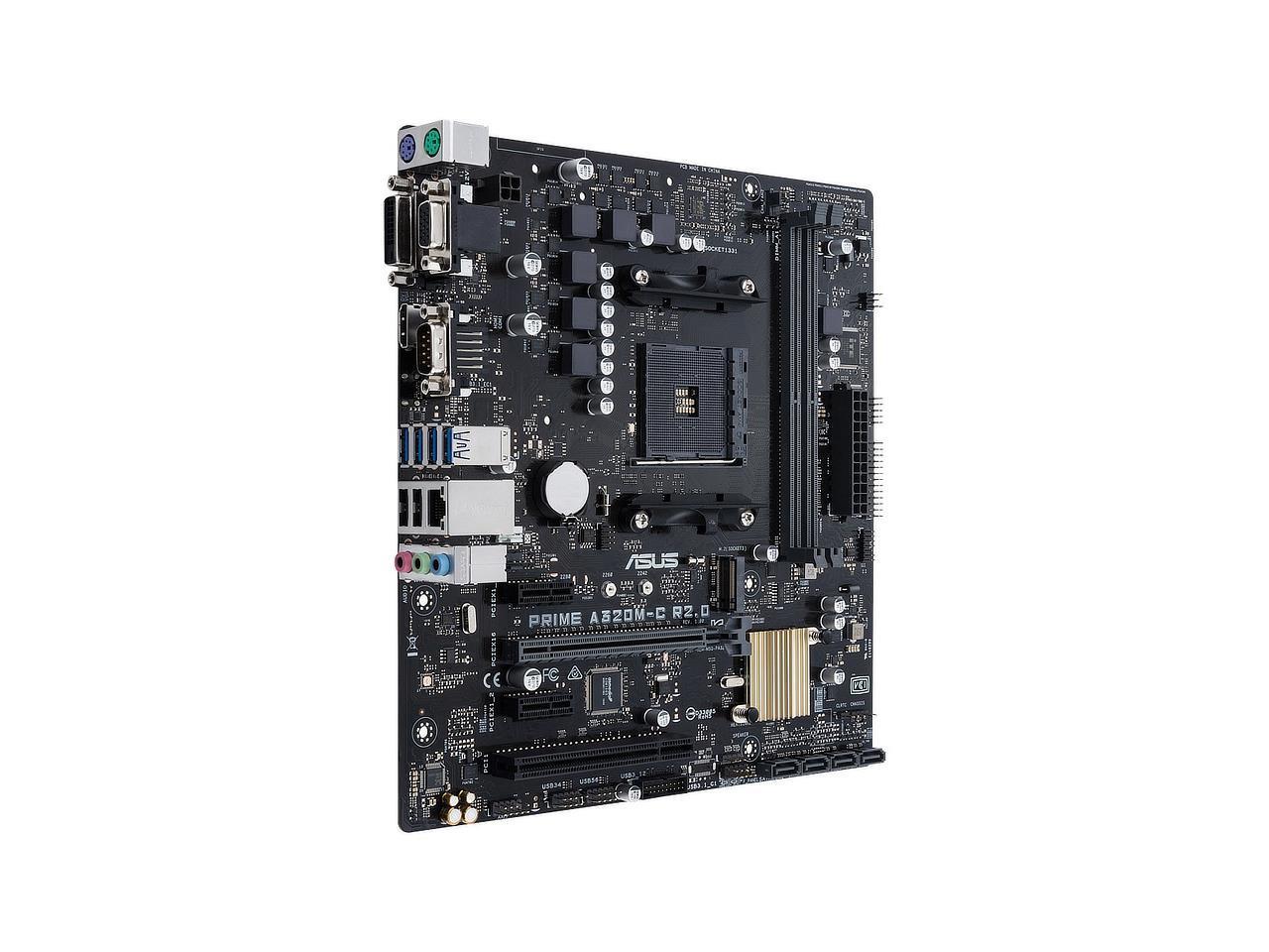 ASUS PRIME A320M-C R2.0 Socket AM4 AMD A320 DDR4 Micro ATX Motherboard
