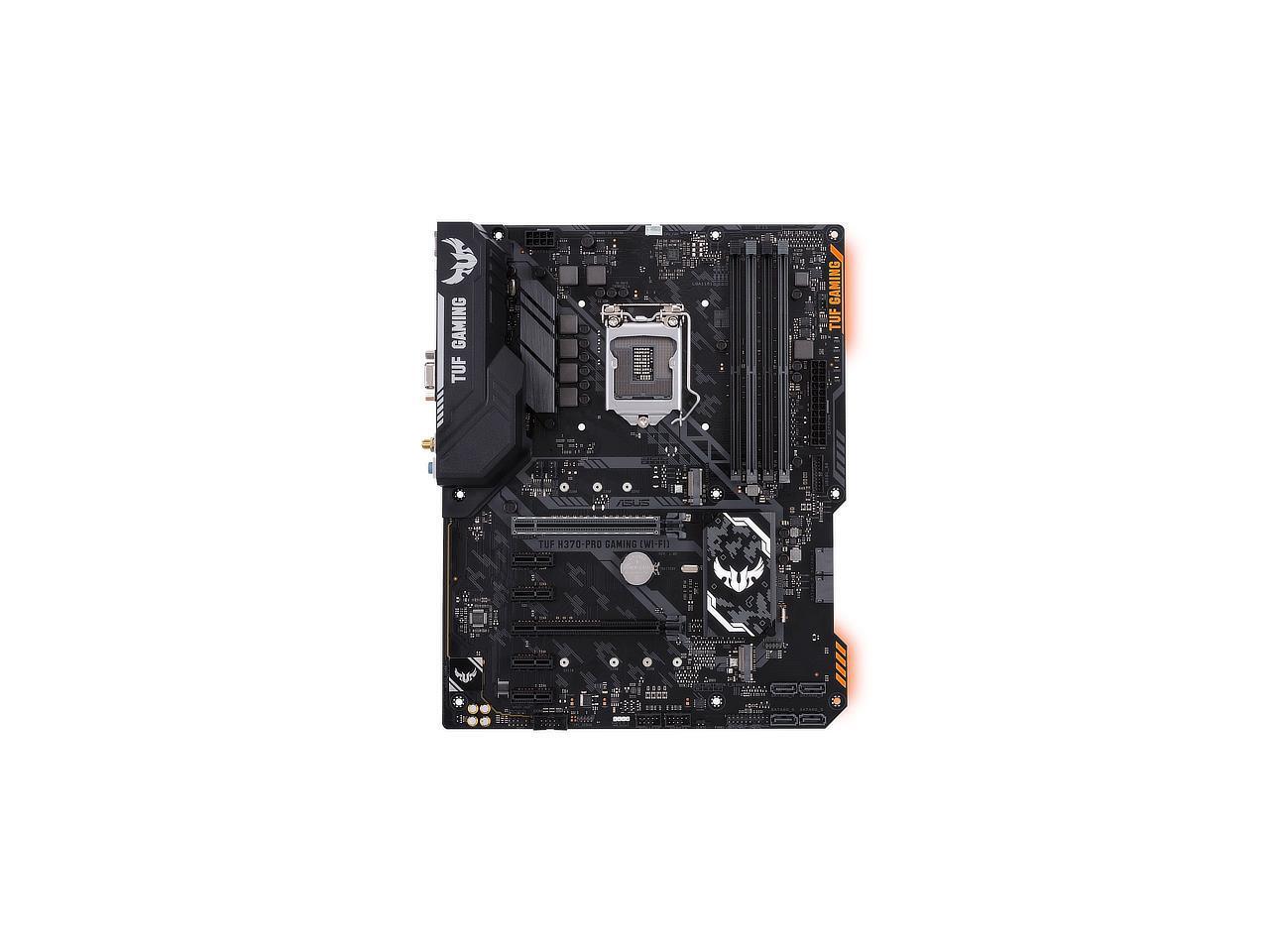 Asus Intel Tuf H370 Pro Gaming Socket Lga 1151 Ddr4 Atx Motherboard 90mb0xk0 M0eay0 Newegg Com